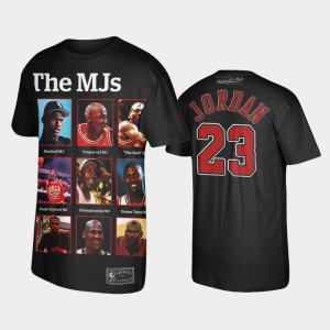 Men Michael Jordan #23 The Last Dance Bulls The MJS on Slam Cover Black Chicago Bulls T-Shirts 194030-853